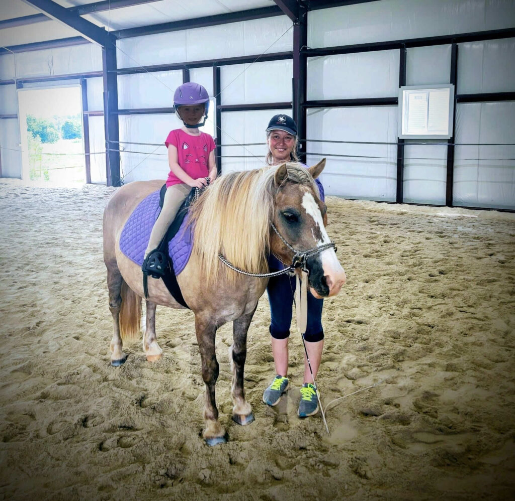 The farm's pony "Pixie", for our horsemanship lesson programs.
